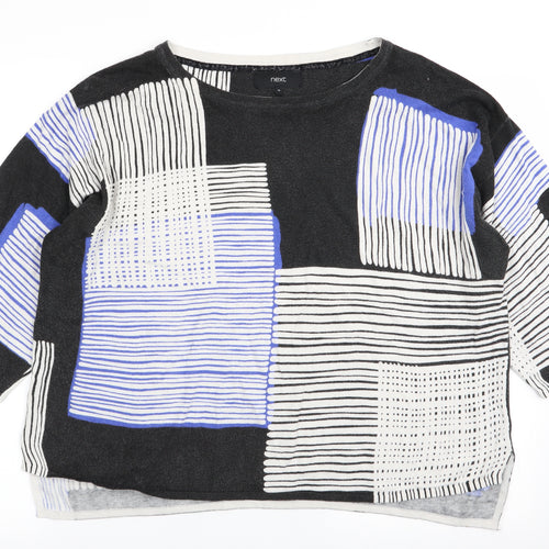 NEXT Womens Multicoloured Geometric  Pullover Jumper Size 14