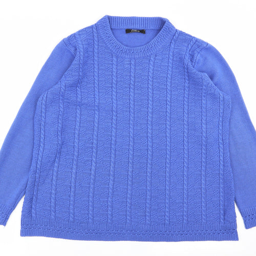 BM Womens Blue   Pullover Jumper Size L