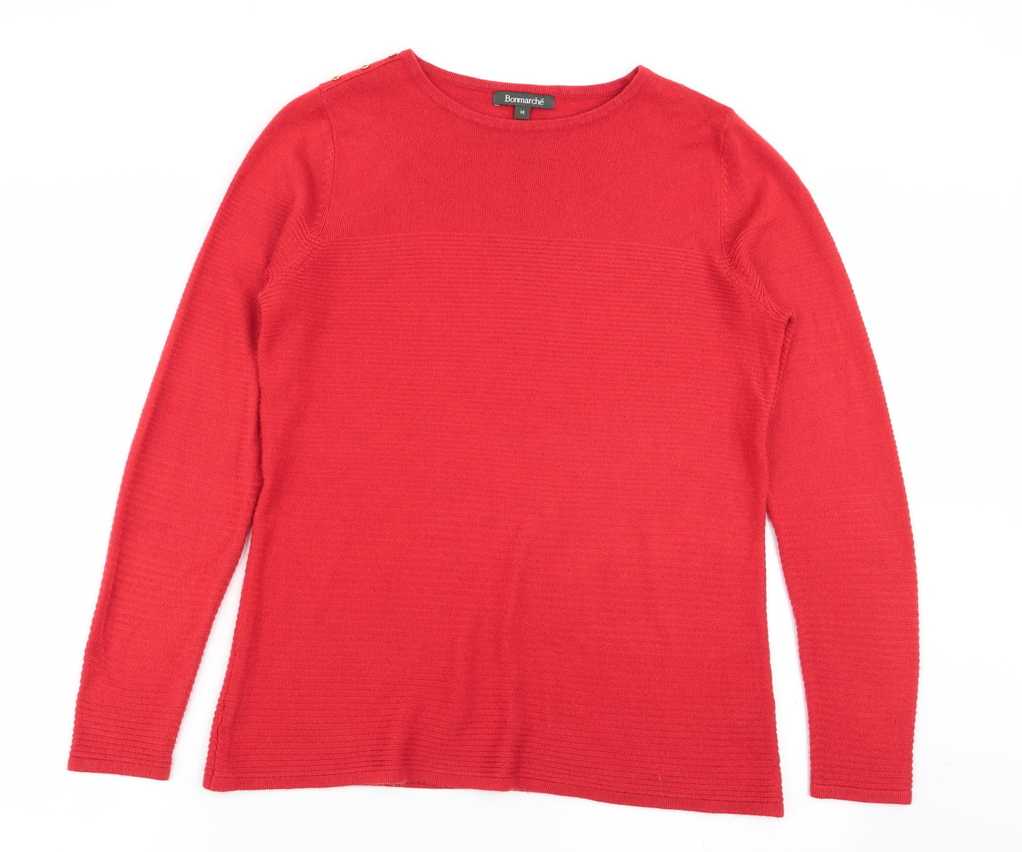 bonmarche Womens Orange   Basic T-Shirt Size 14
