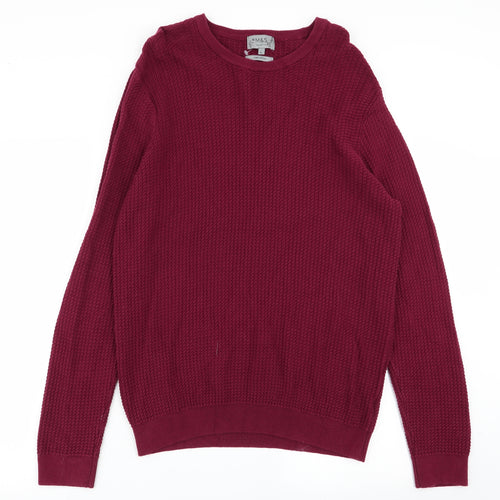 M&S Mens Red   Pullover Jumper Size L