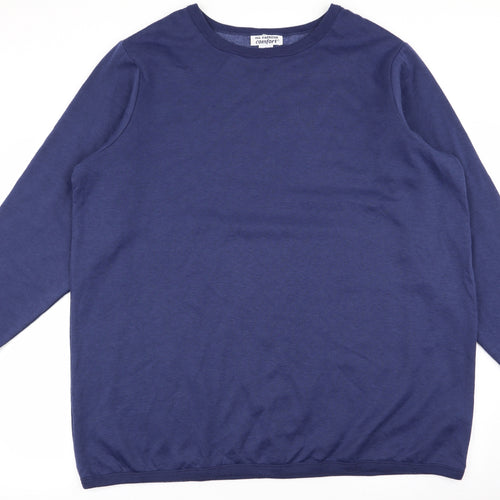 All American Comfort Mens Blue   Pullover Jumper Size XL