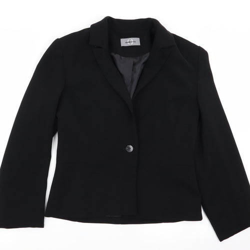 AMARANTO Womens Black   Jacket Blazer Size 10