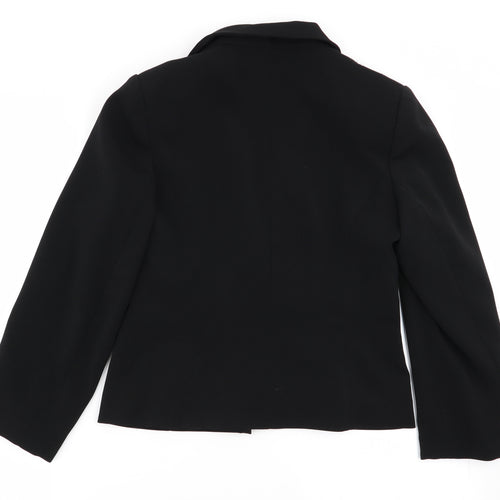 AMARANTO Womens Black   Jacket Blazer Size 10