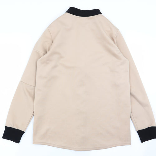 Boohoo Womens Beige   Full Zip Jumper Size 8