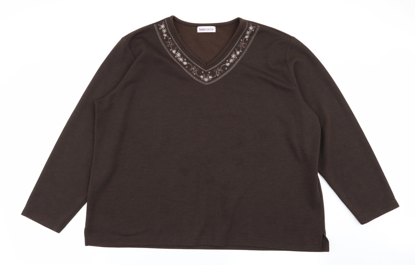 Bonmarché Womens Brown   Pullover Jumper Size XL
