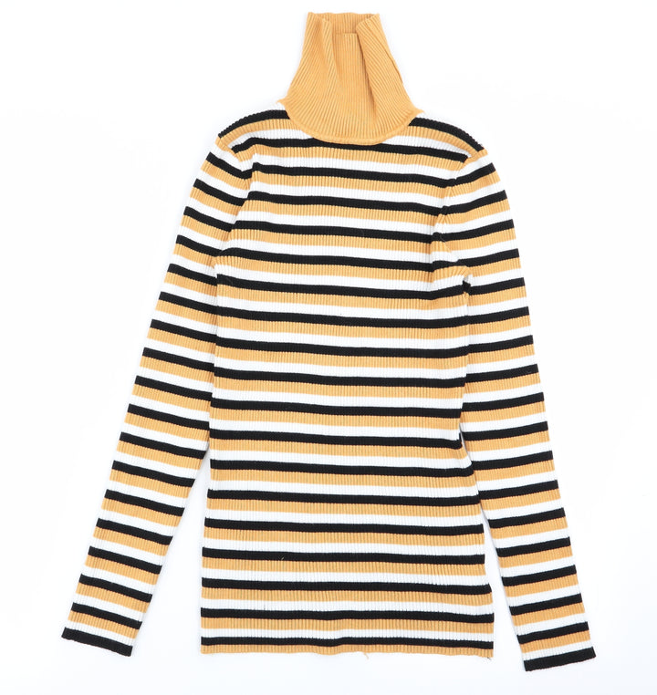 Primark Girls Multicoloured Striped  Basic T-Shirt Size 12-13 Years