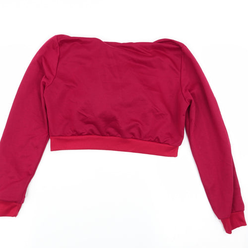 xiranmei Womens Red   Pullover Jumper Size M  - crop jumper