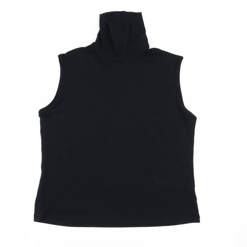 M&S Womens Black   Basic Tank Size 18