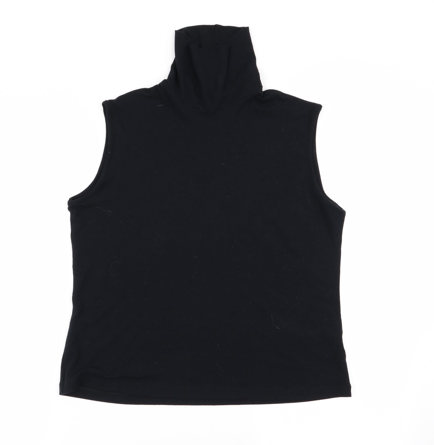 M&S Womens Black   Basic Tank Size 18