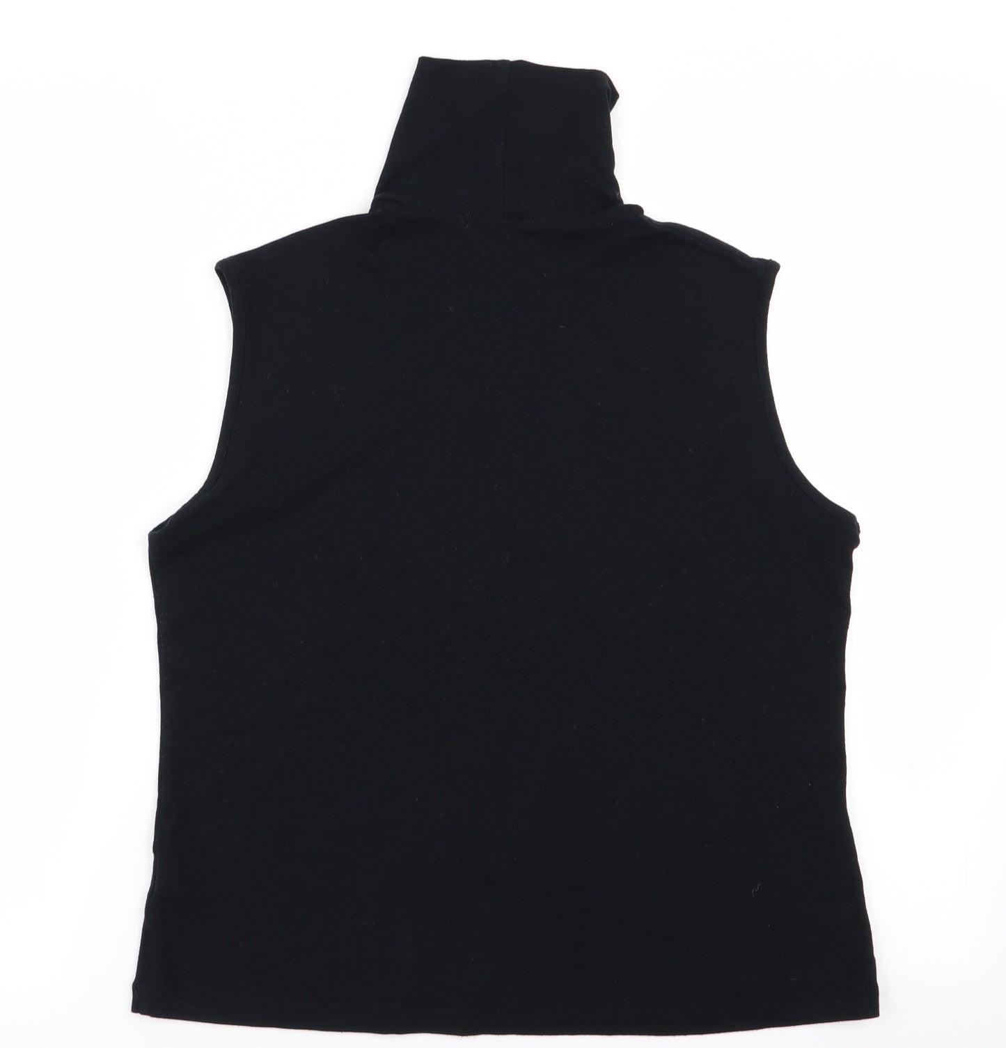 M&S Womens Black   Basic Tank Size 18