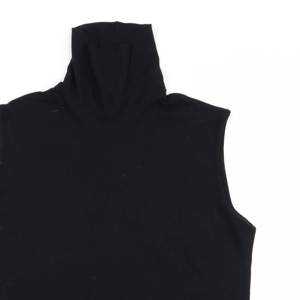 M&S Womens Black   Basic Tank Size 18