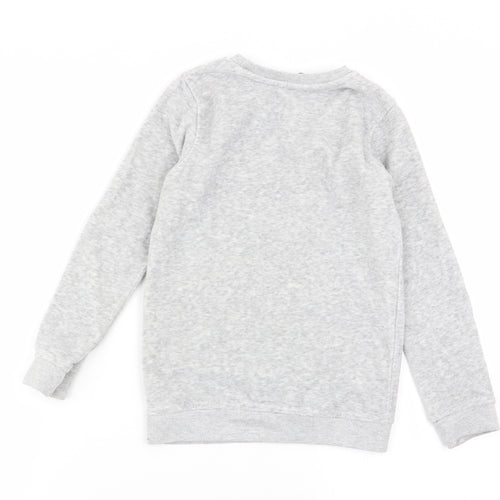 Asda George Girls Grey   Pullover Jumper Size 7-8 Years