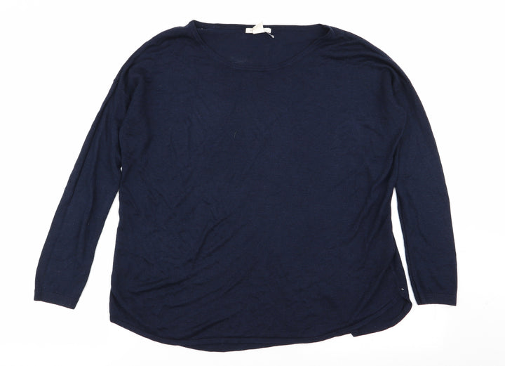 H&M Womens Blue Basic T-Shirt Size S