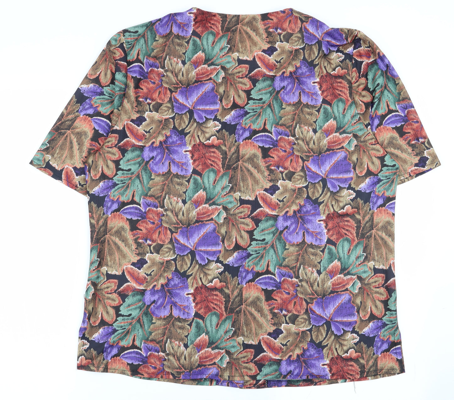 amari Womens Multicoloured Floral  Basic Button-Up Size 16