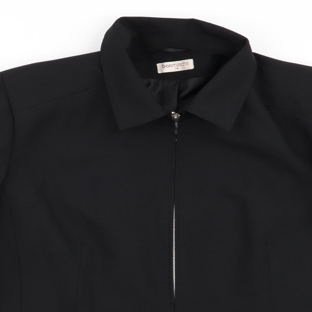 Bonmarché Womens Black   Jacket Blazer Size 18