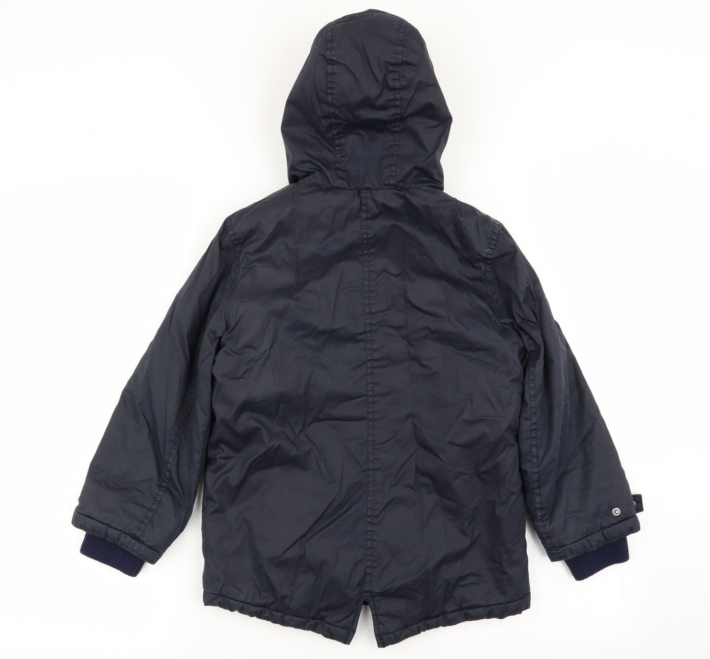 Asda George Boys Blue   Basic Coat Coat Size 7-8 Years