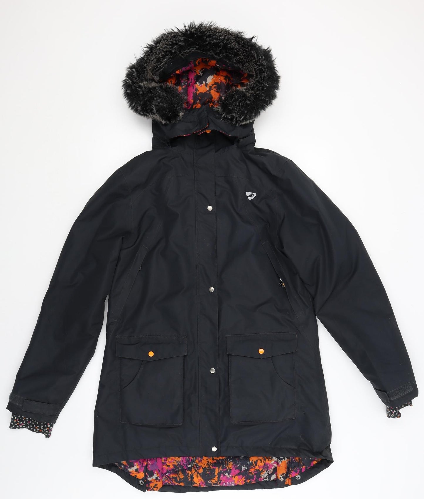 Aubrion Womens Black   Rain Coat Coat Size L
