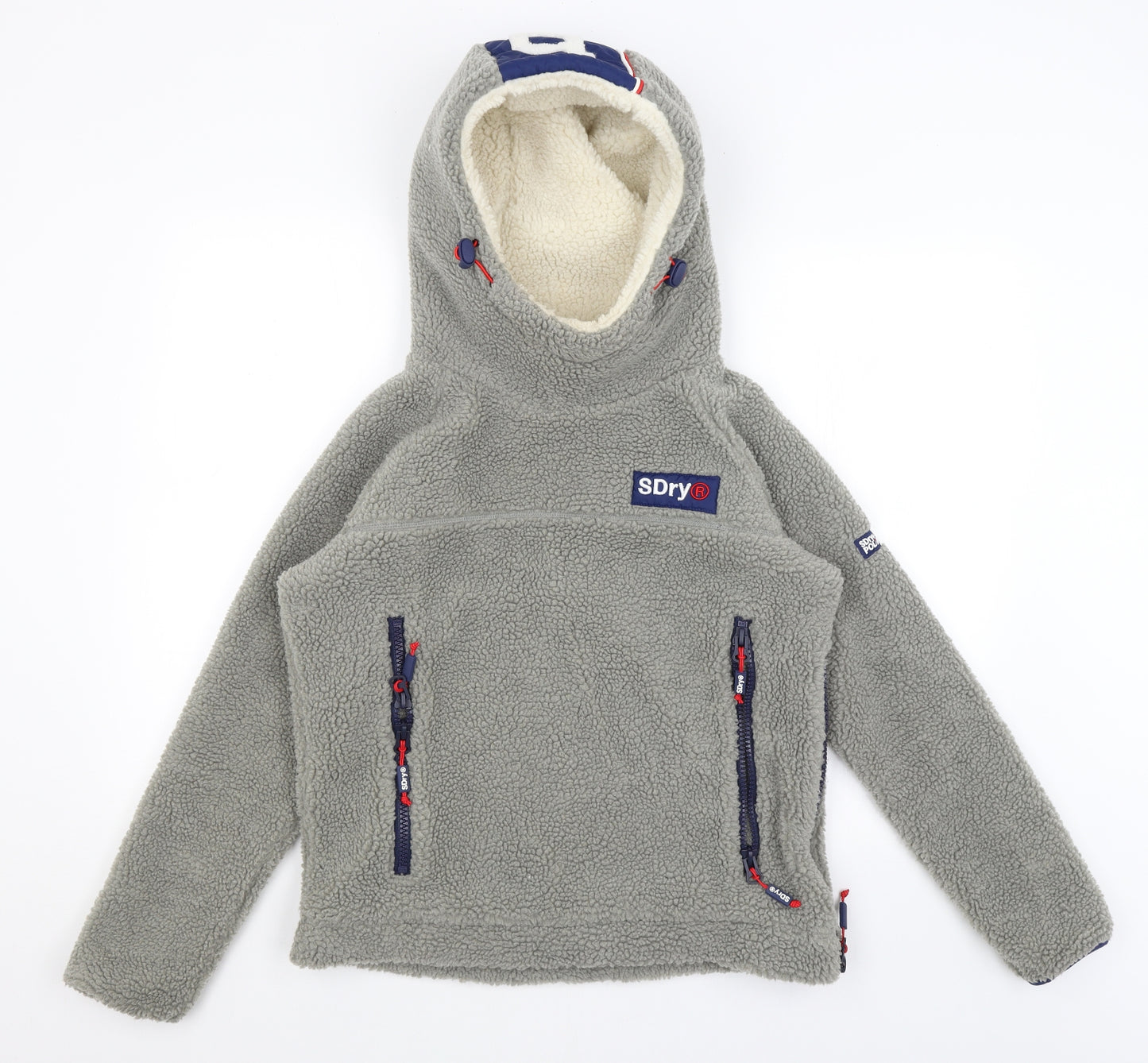 Superdry Mens Grey   Pullover Hoodie Size S