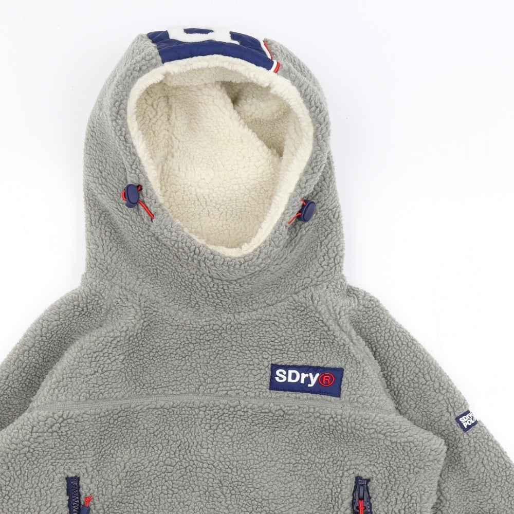Superdry Mens Grey   Pullover Hoodie Size S