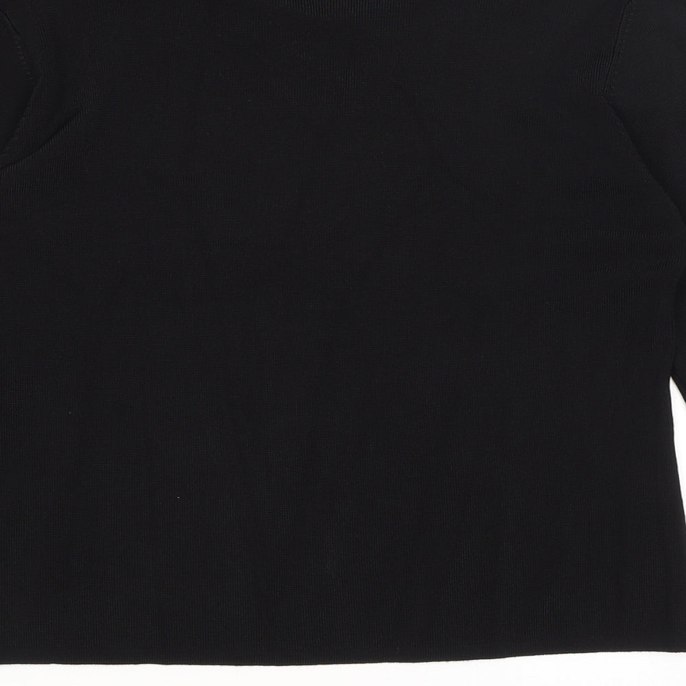 Klass Womens Black   Basic T-Shirt Size L