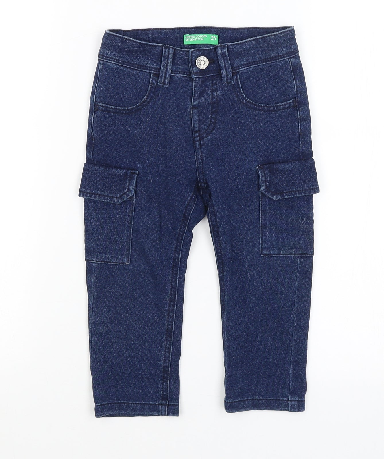 Benneton Boys Blue   Capri Trousers Size 2 Years