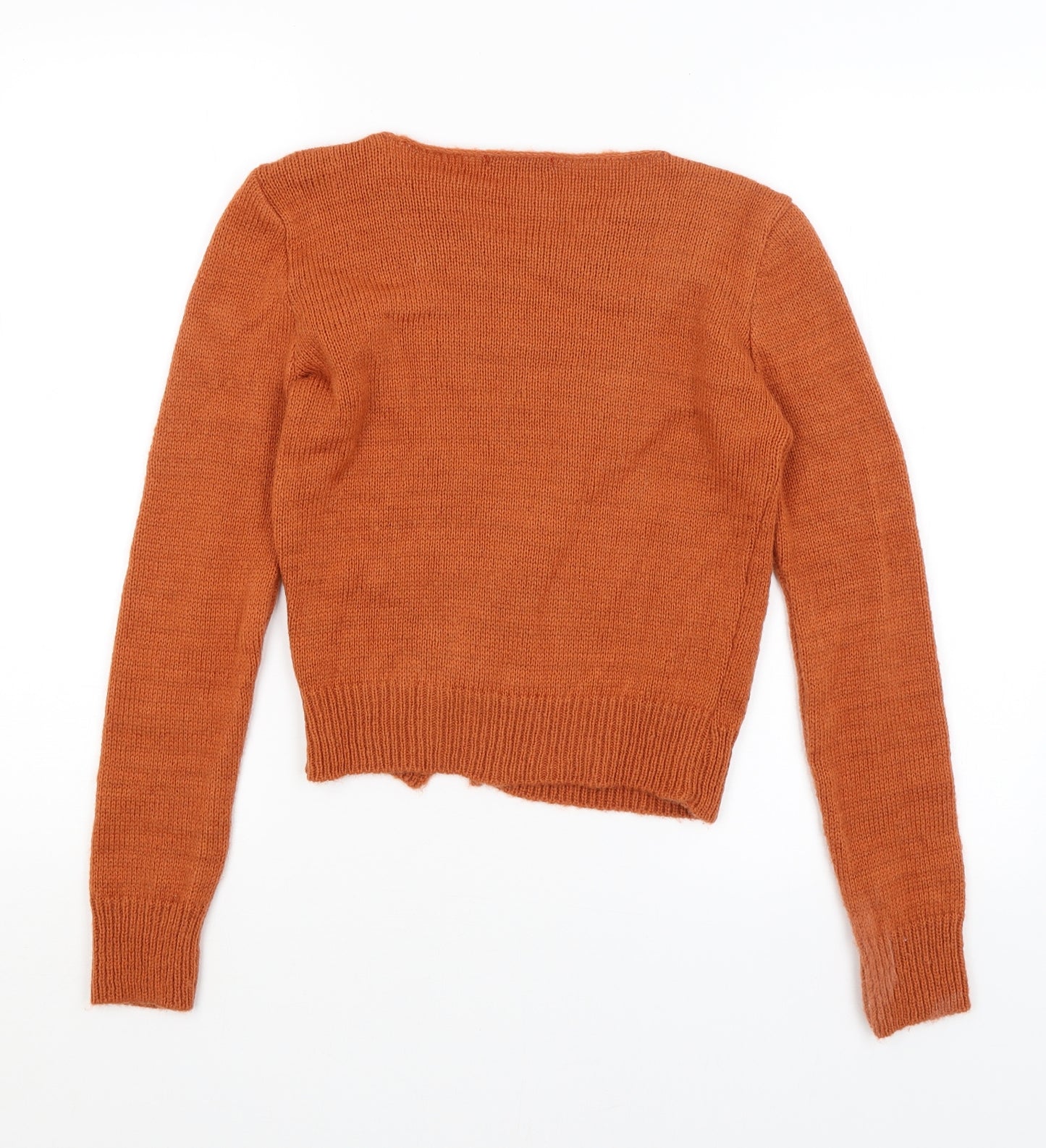 I SAW IT FIRST Womens Orange   Cardigan Jumper Size 8