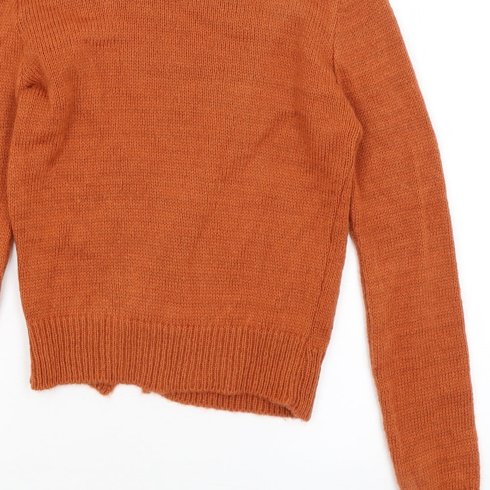 I SAW IT FIRST Womens Orange   Cardigan Jumper Size 8