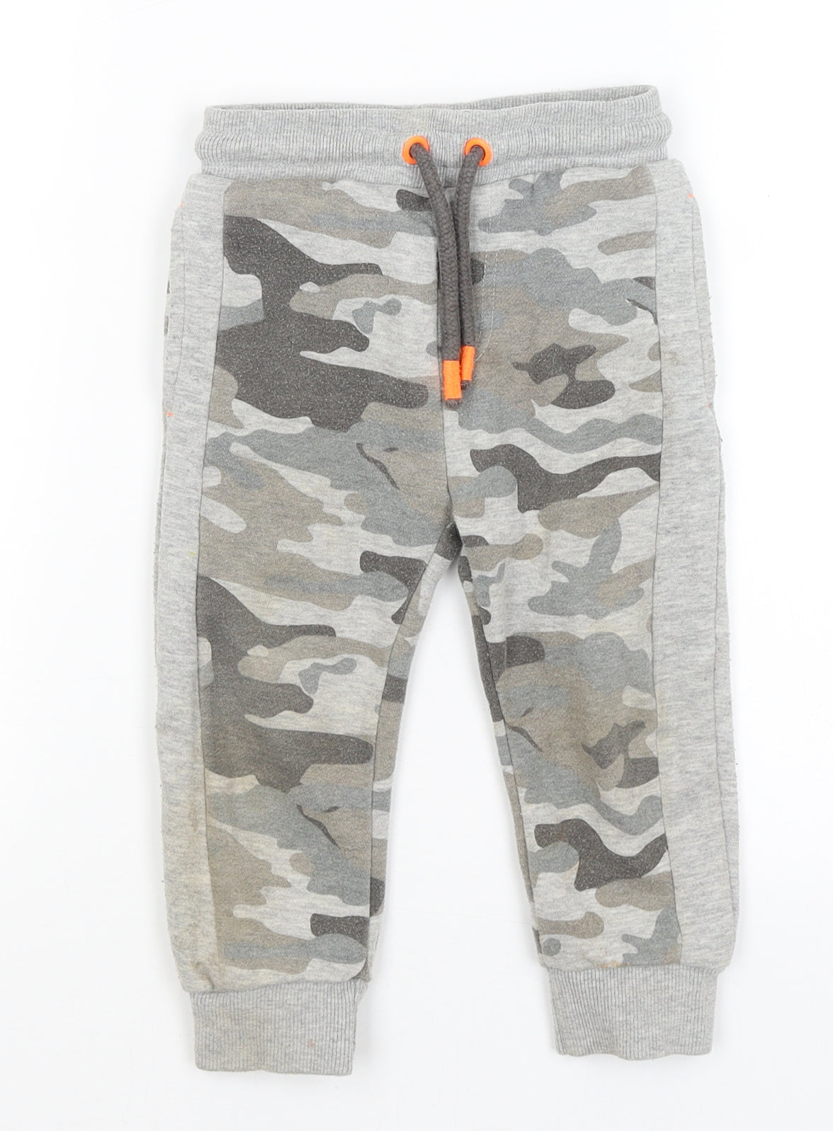F&F Baby Grey Camouflage  Jogger Trousers Size 18-24 Months