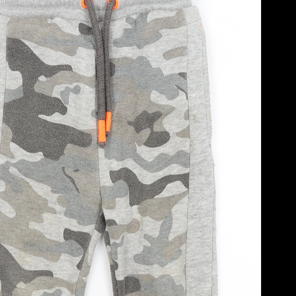 F&F Baby Grey Camouflage  Jogger Trousers Size 18-24 Months