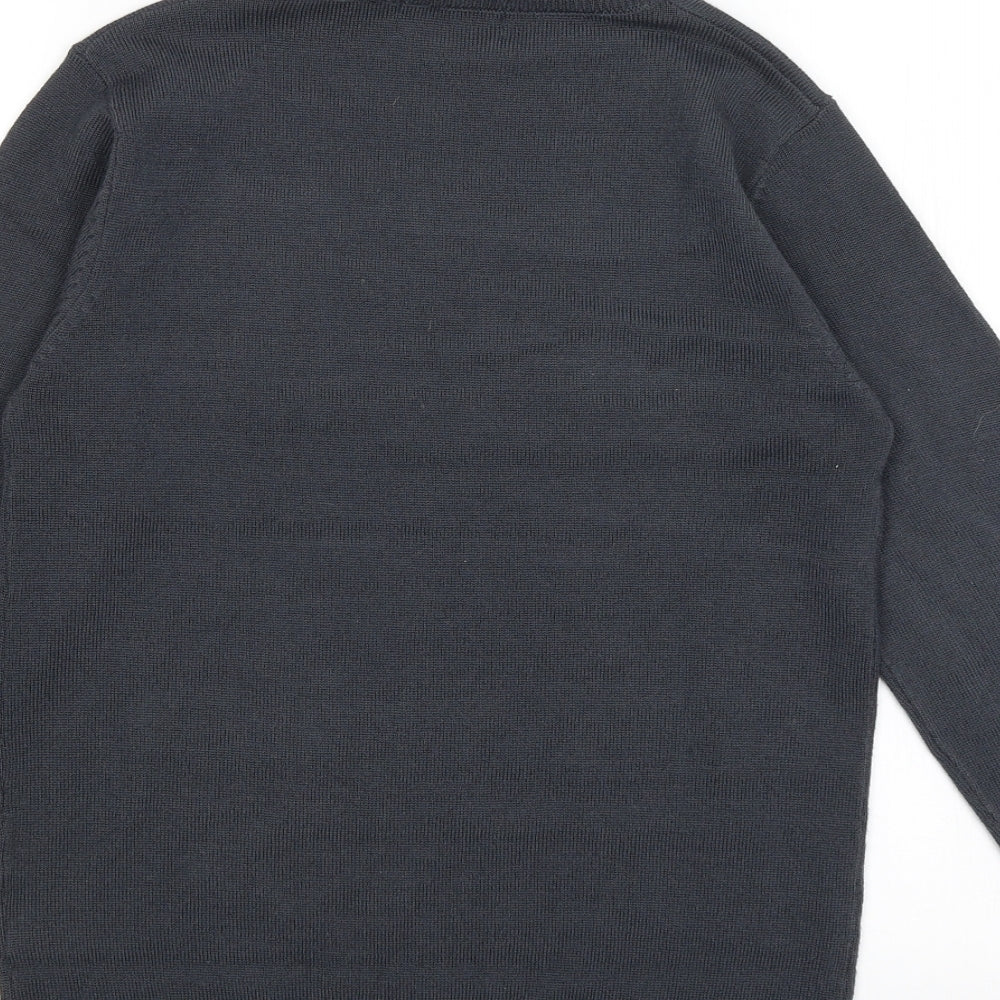 Brave Soul Mens Grey   Pullover Jumper Size S