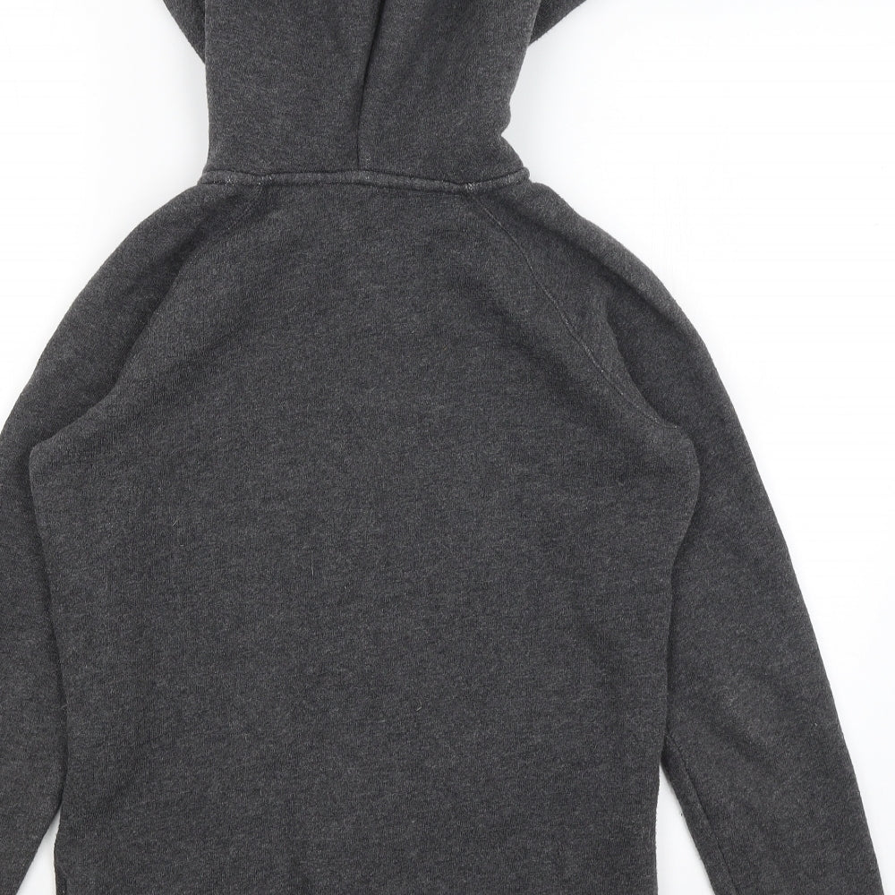 Jack Wills Womens Grey   Full Zip Hoodie Size 10