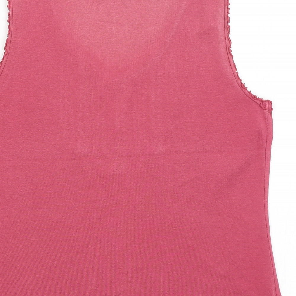 Casual Club Womens Pink   Basic Tank Size 14
