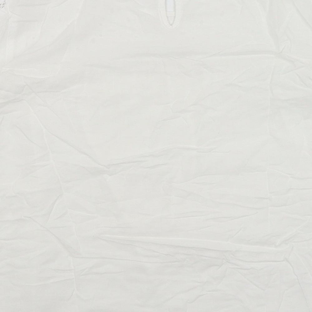 M&S Womens White   Basic T-Shirt Size 12