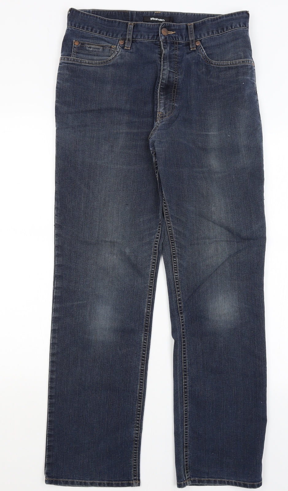 Rohan Mens Blue   Straight Jeans Size 32 in L29 in