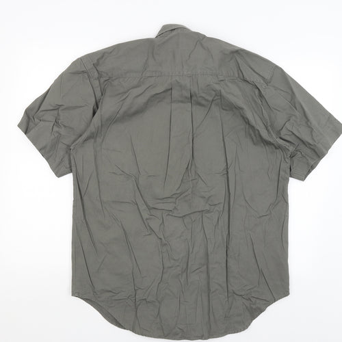 Best Basics Mens Green    Button-Up Size M