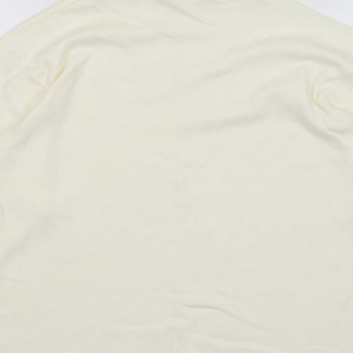 Brettles Womens Ivory   Basic T-Shirt Size XL