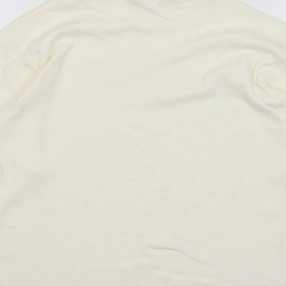 Brettles Womens Ivory   Basic T-Shirt Size XL