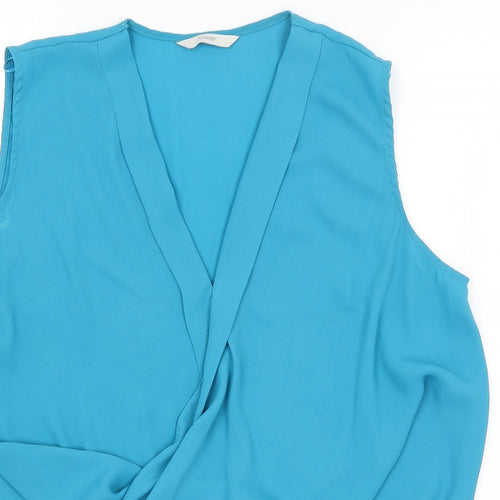 George Womens Blue   Basic Blouse Size 14