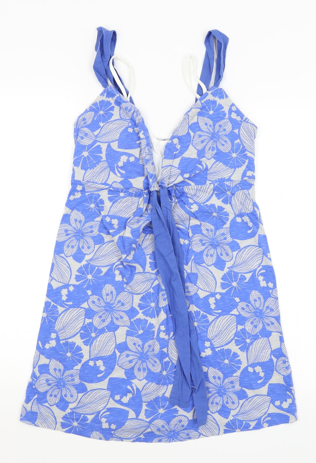 NEXT Womens Blue Floral  Basic Tank Size 14