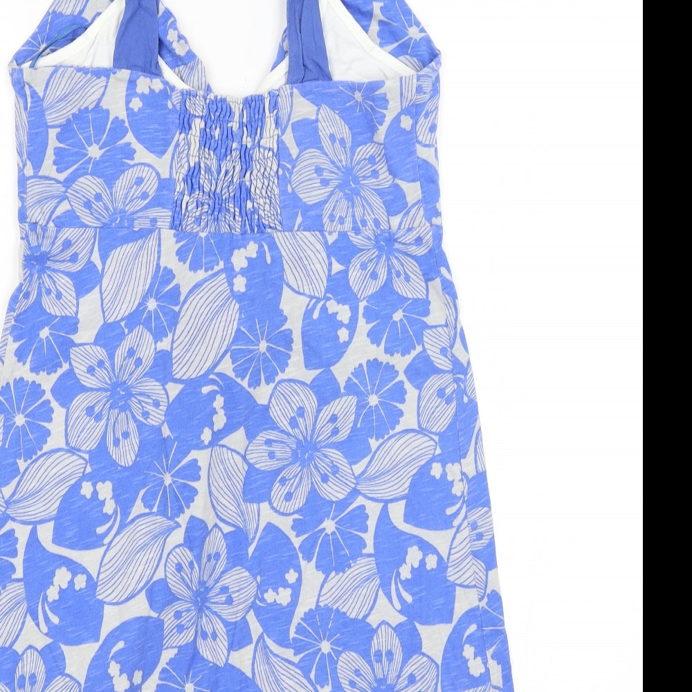 NEXT Womens Blue Floral  Basic Tank Size 14