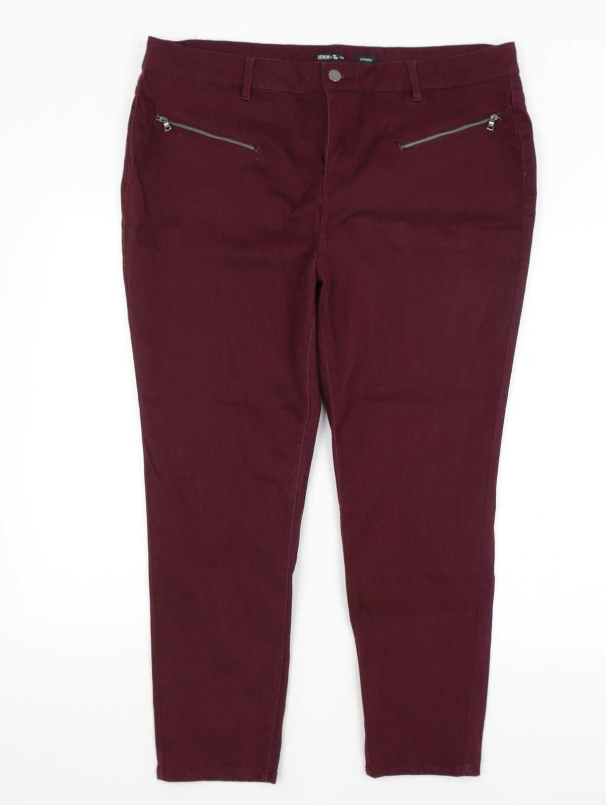 TU Womens Red   Chino Trousers Size 20 L26 in