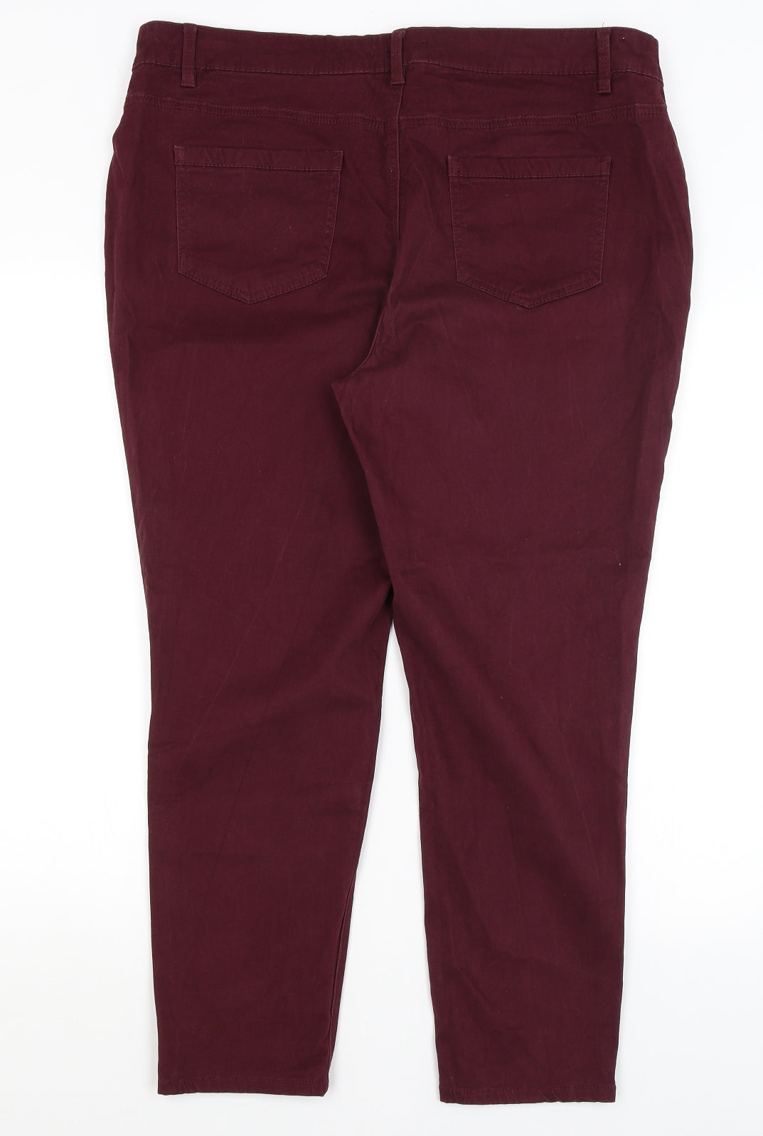 TU Womens Red   Chino Trousers Size 20 L26 in