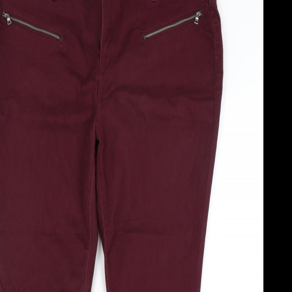 TU Womens Red   Chino Trousers Size 20 L26 in