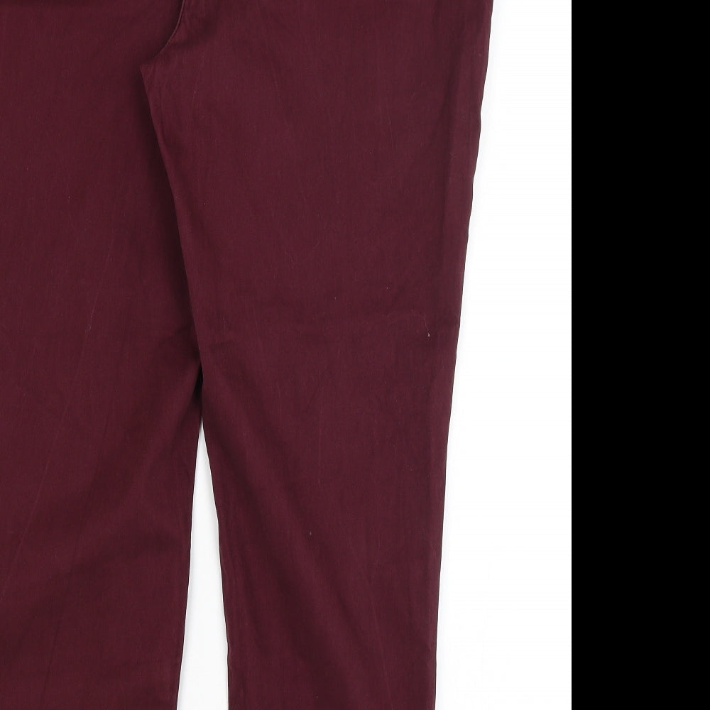 TU Womens Red   Chino Trousers Size 20 L26 in