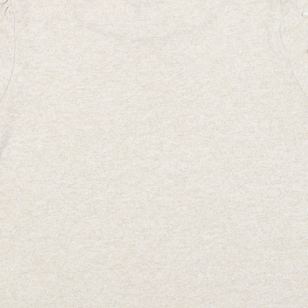 New Look Womens Beige   Basic T-Shirt Size 16