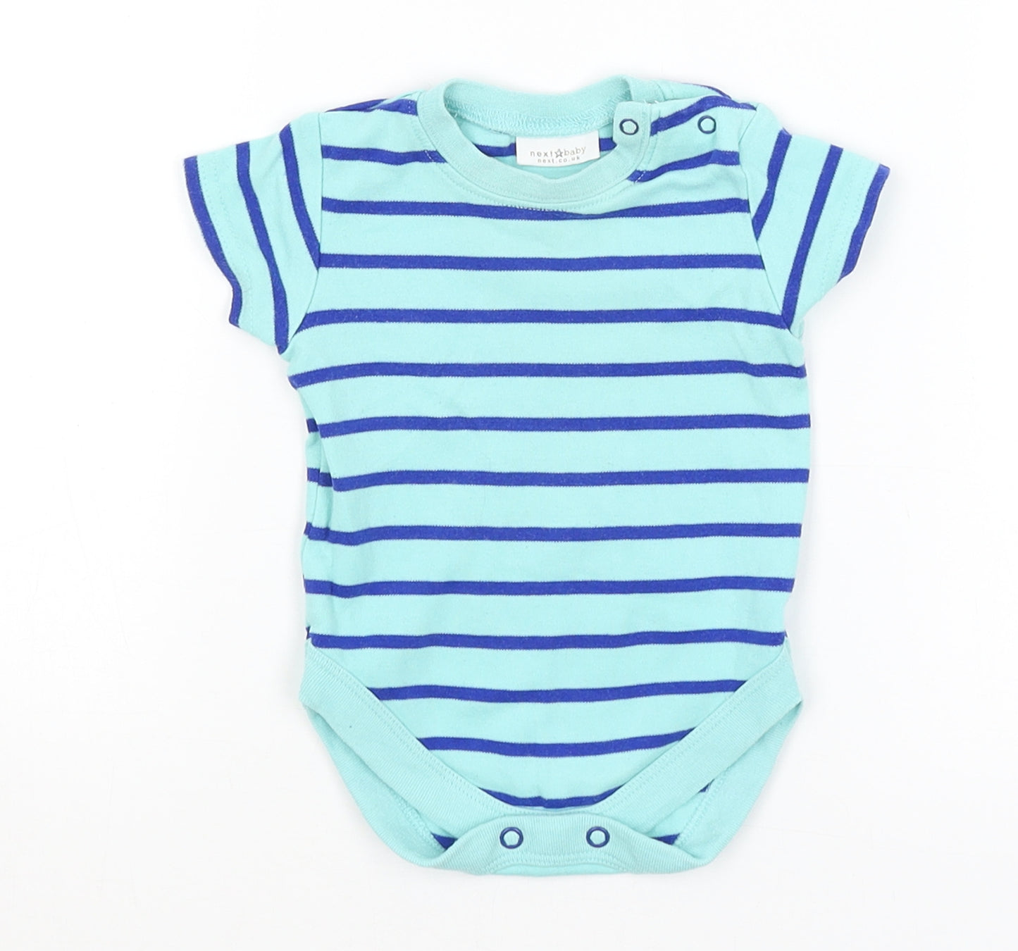 NEXT Baby Blue Striped  Romper One-Piece Size 0-3 Months