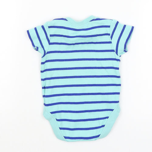 NEXT Baby Blue Striped  Romper One-Piece Size 0-3 Months