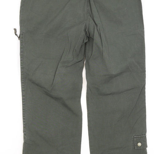 NEXT Womens Green   Cropped Trousers Size 12 L24.5 in