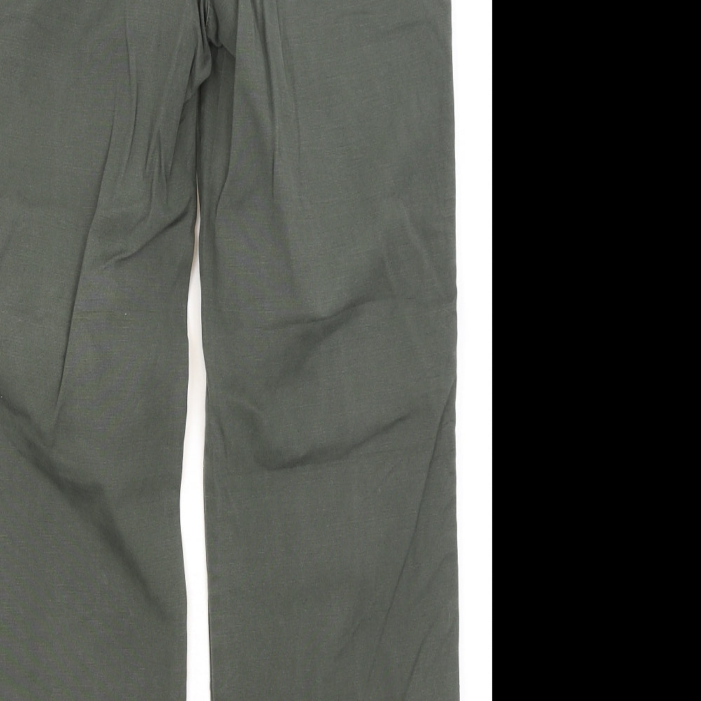 NEXT Womens Green   Cropped Trousers Size 12 L24.5 in