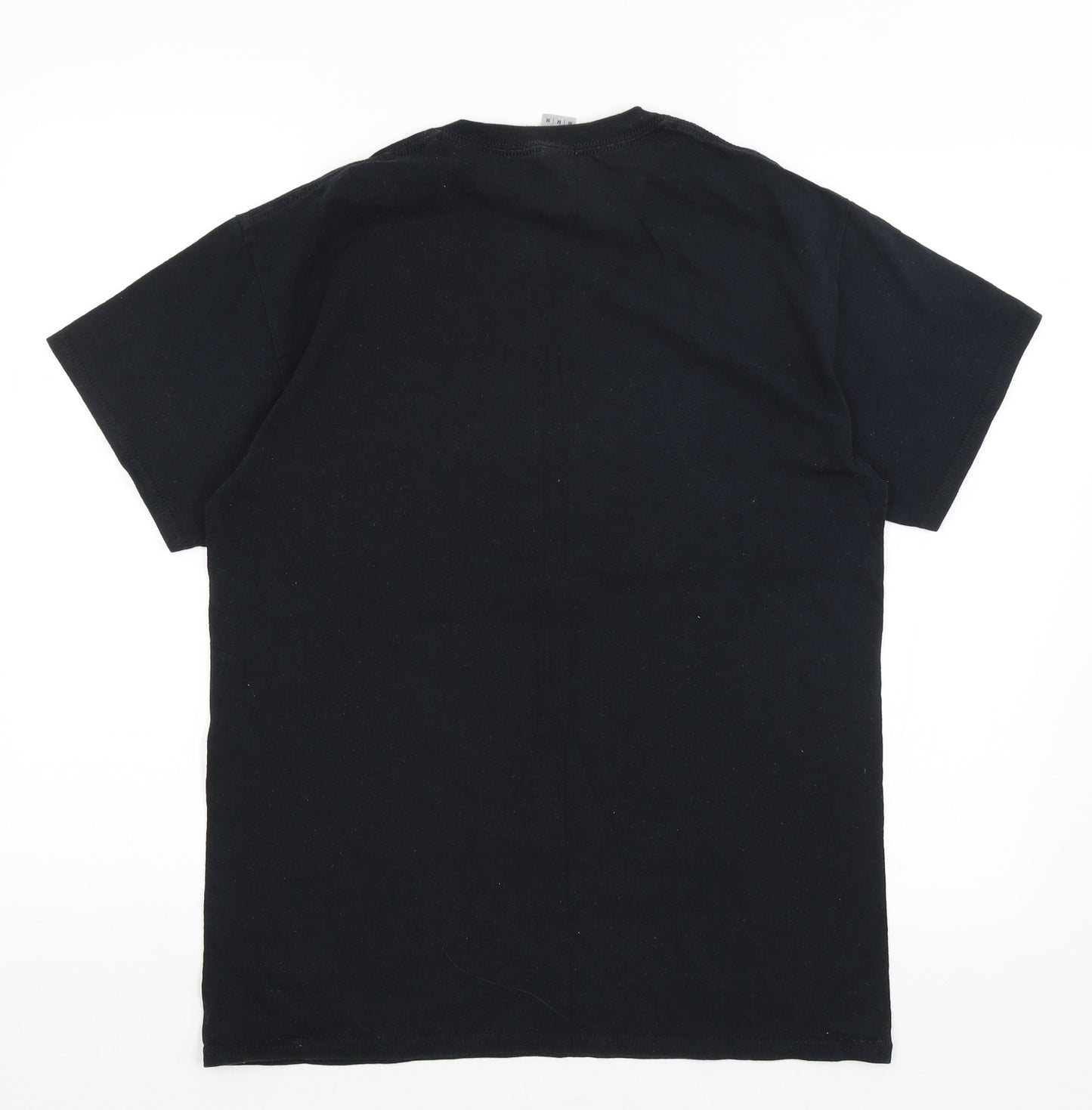 Gildan Mens Black    T-Shirt Size M  - Anime